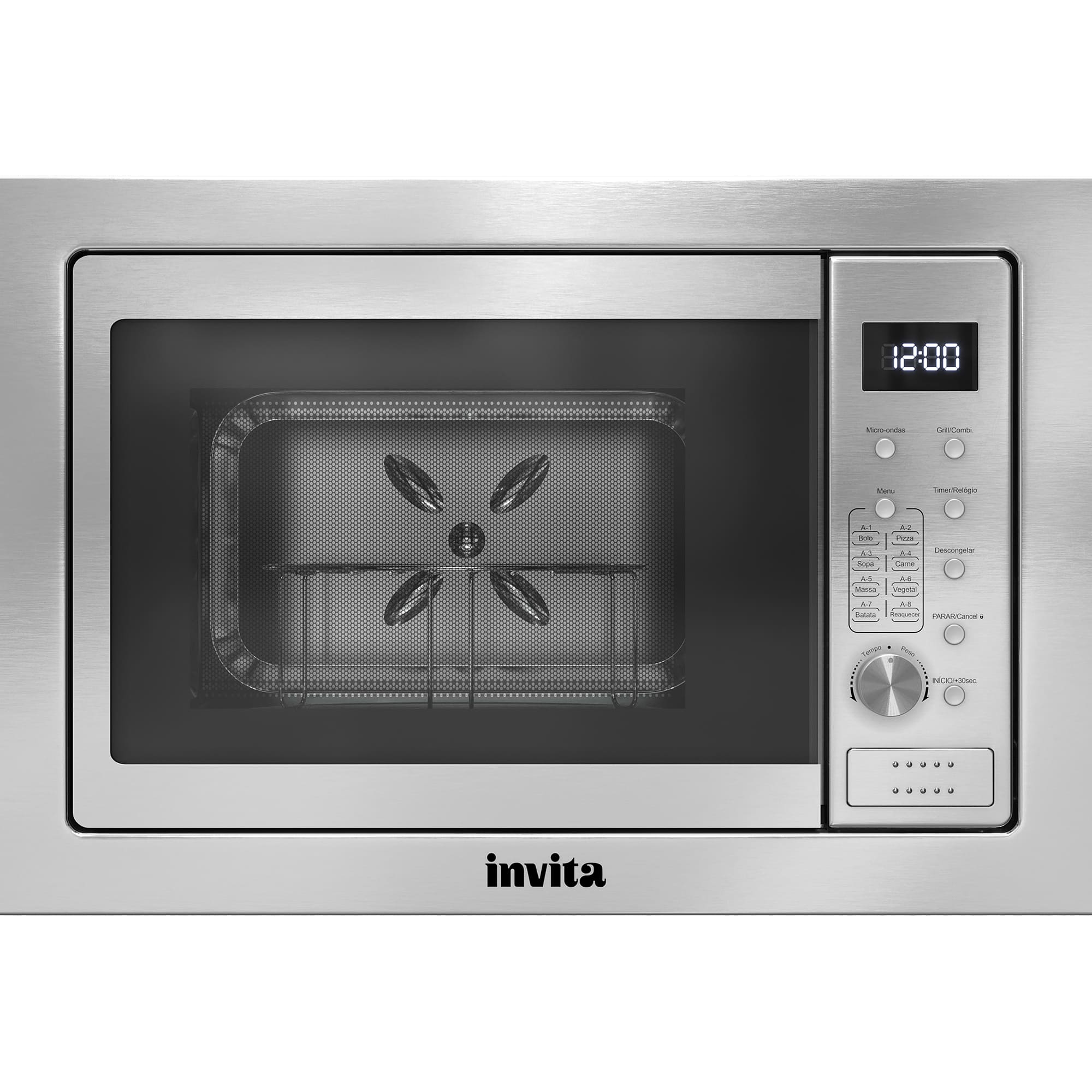 MICRO-ONDAS INVITA INOX 25 L BUILT-IN 220 V - i-FMC-25-XX-2XBA
