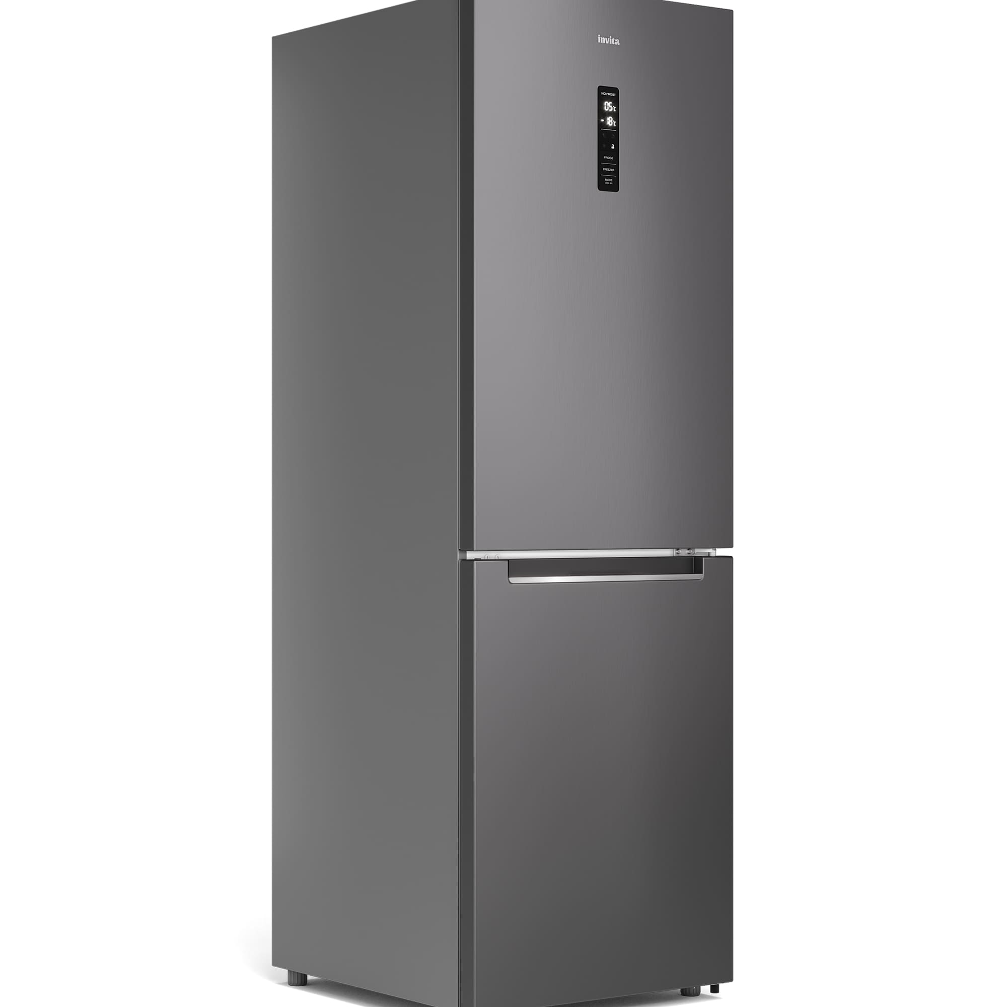 REFRIGERADOR INVITA TITÂNIO BOTTOM FREEZER 360 L 220 V - i-RF-BF-360-XX-2HMA